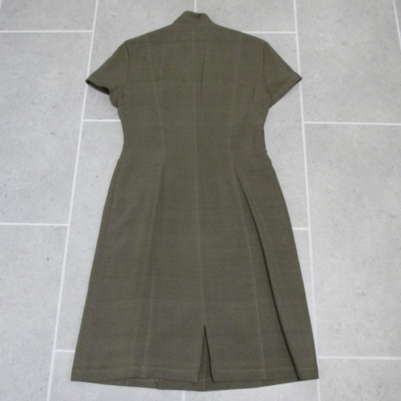 VTG Dana Buchman Military Style Tailored Shirt Dress, Size 4 - Picture 5 of 9